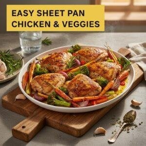 Easy Sheet Pan Chicken & Veggies