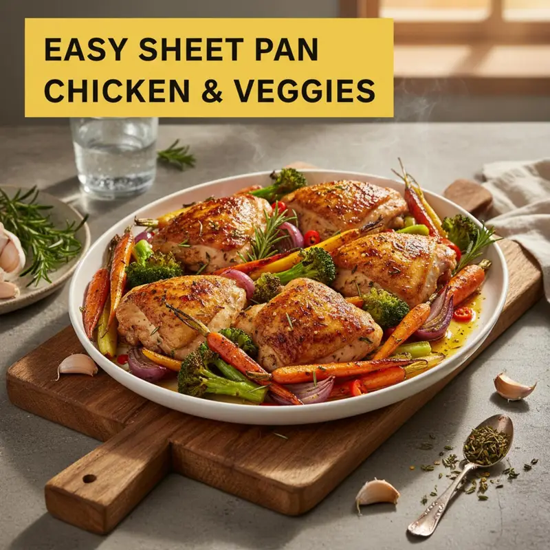 Easy Sheet Pan Chicken & Veggies