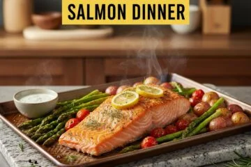 Easy Sheet Pan Salmon Dinner