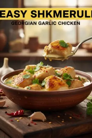 Easy Shkmeruli: Georgian Garlic Chicken