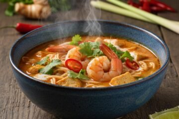 Easy Shrimp Laksa Soup