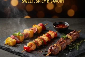 Easy Skewers: Sweet, Spicy & Savory