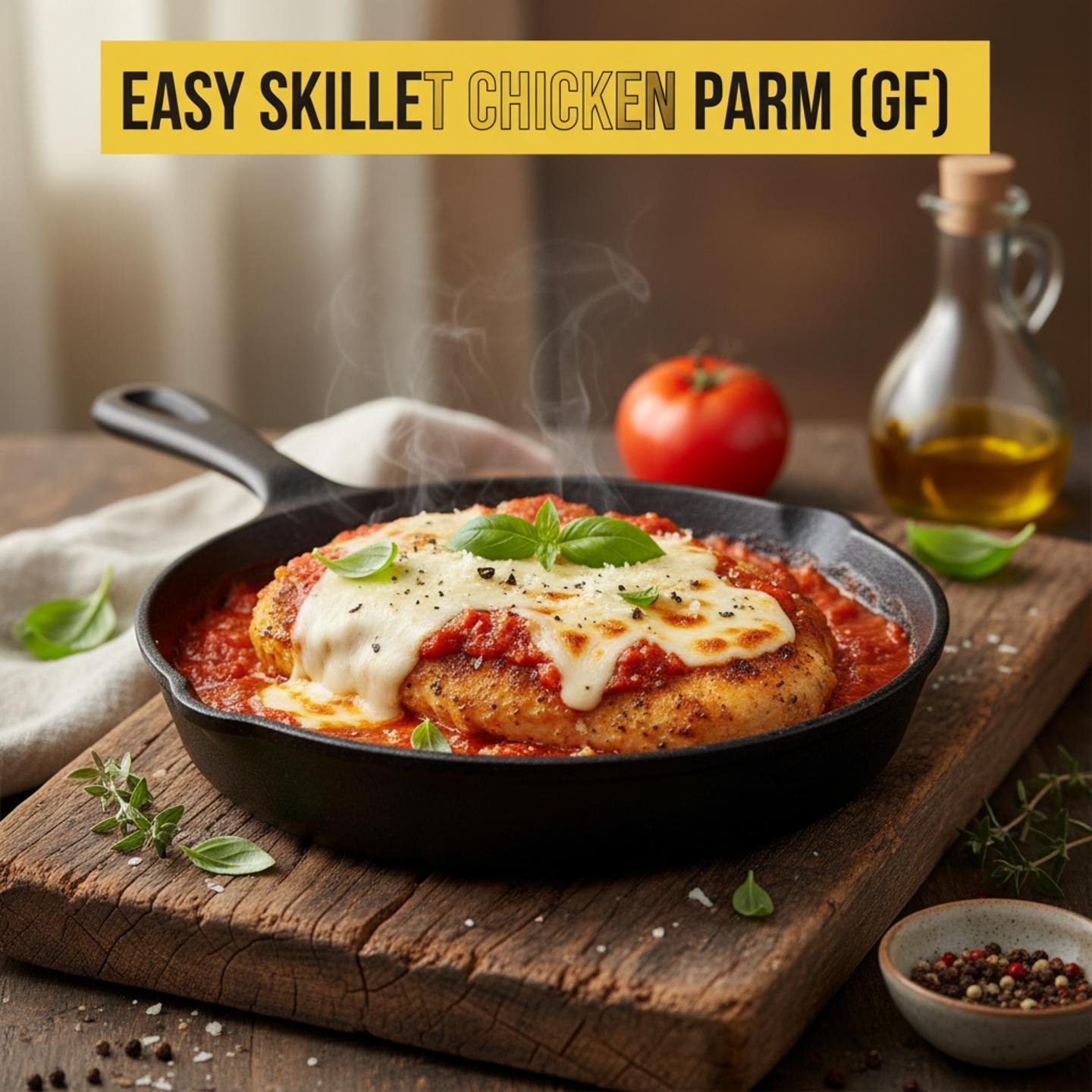 Easy Skillet Chicken Parm (GF)