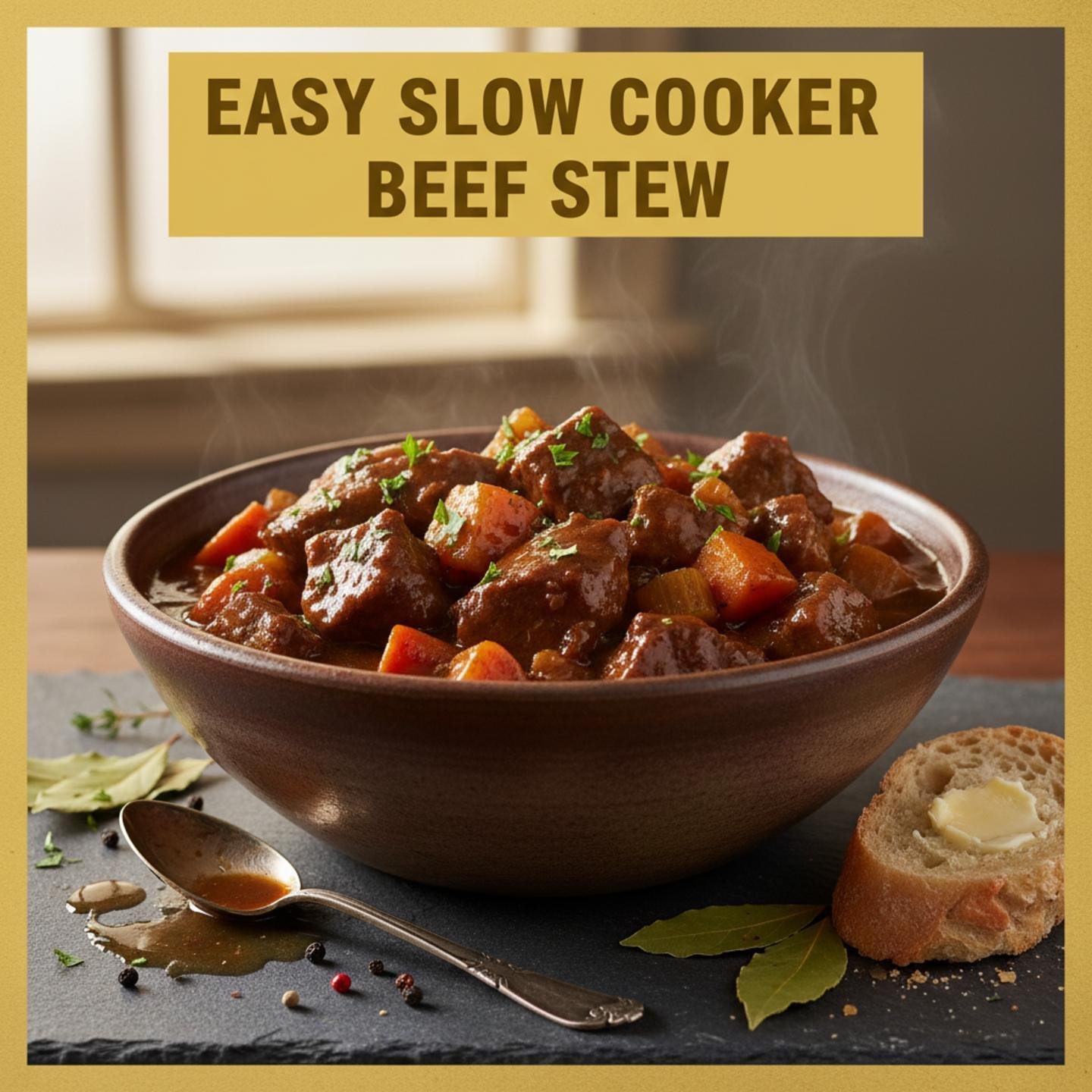 Easy Slow Cooker Beef Stew