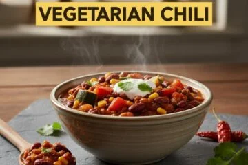 Easy Slow Cooker Vegetarian Chili