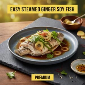 Easy Steamed Ginger Soy Fish