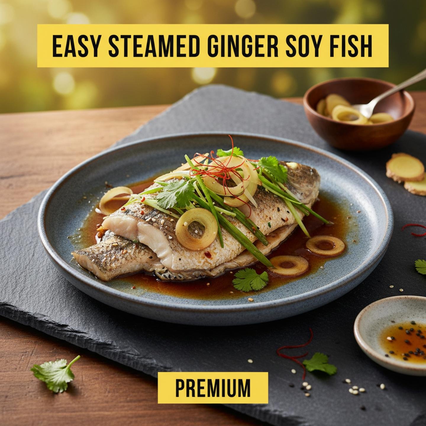 Easy Steamed Ginger Soy Fish