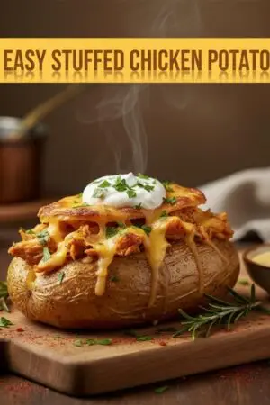 Easy Stuffed Chicken Potato