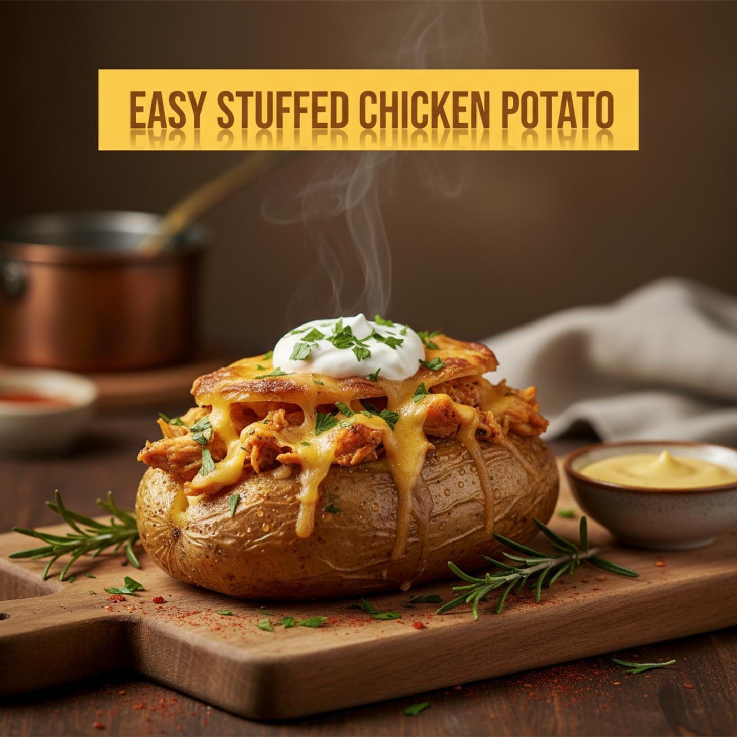 Easy Stuffed Chicken Potato