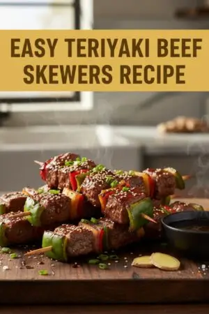 Easy Teriyaki Beef Skewers Recipe