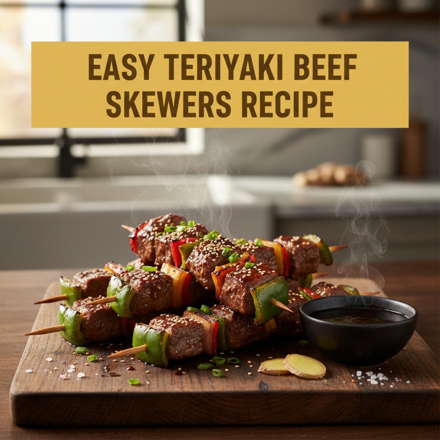Easy Teriyaki Beef Skewers Recipe