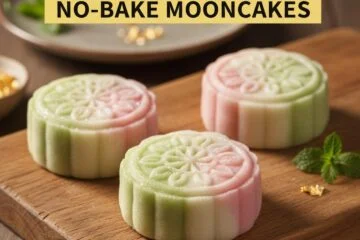 Easy Tri-Color No-Bake Mooncakes