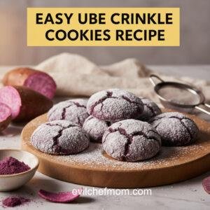 Easy Ube Crinkle Cookies Recipe