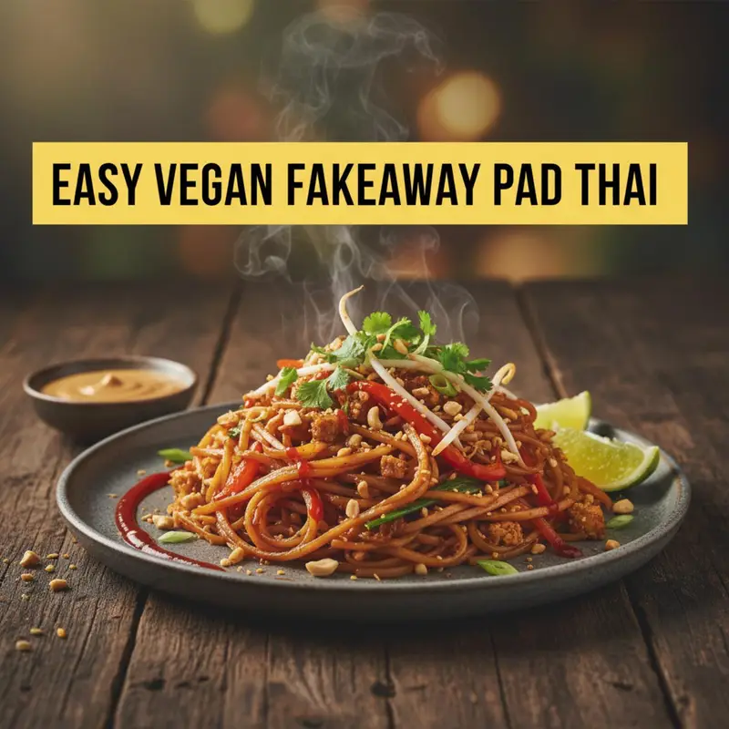 Easy Vegan Fakeaway Pad Thai