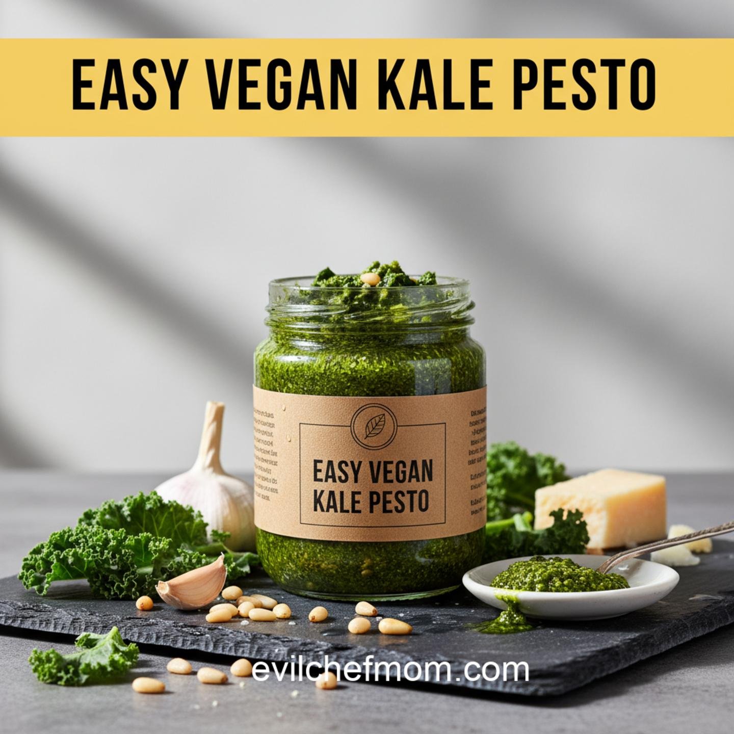 Easy Vegan Kale Pesto