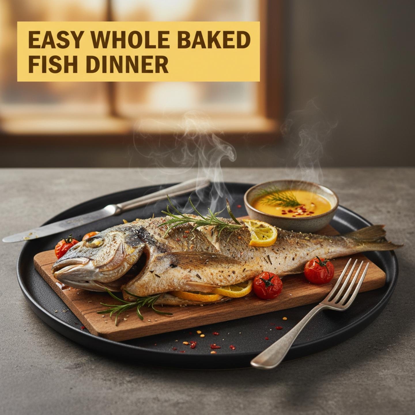 Easy Whole Baked Fish Dinner