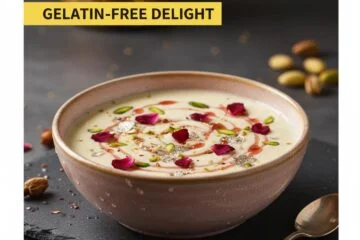 Festive Rose Rabdi: Gelatin-Free Delight