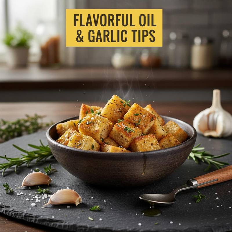 Flavorful Oil & Garlic Tips
