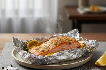 Foil-Packet Lemon Herb Salmon
