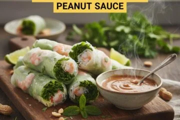 Fresh Summer Rolls & Peanut Sauce