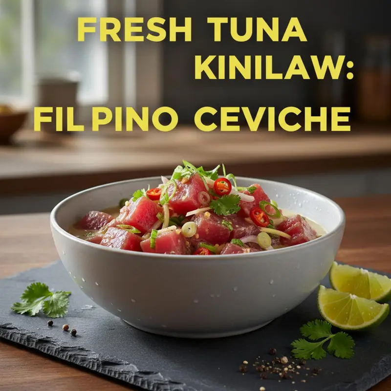 Fresh Tuna Kinilaw: Filipino Ceviche