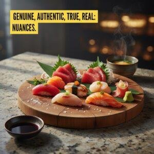 Genuine, Authentic, True, Real: Nuances