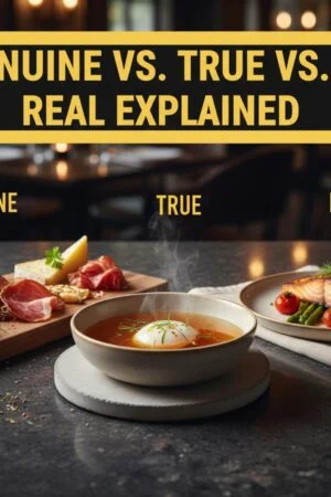Genuine vs. True vs. Real Explained