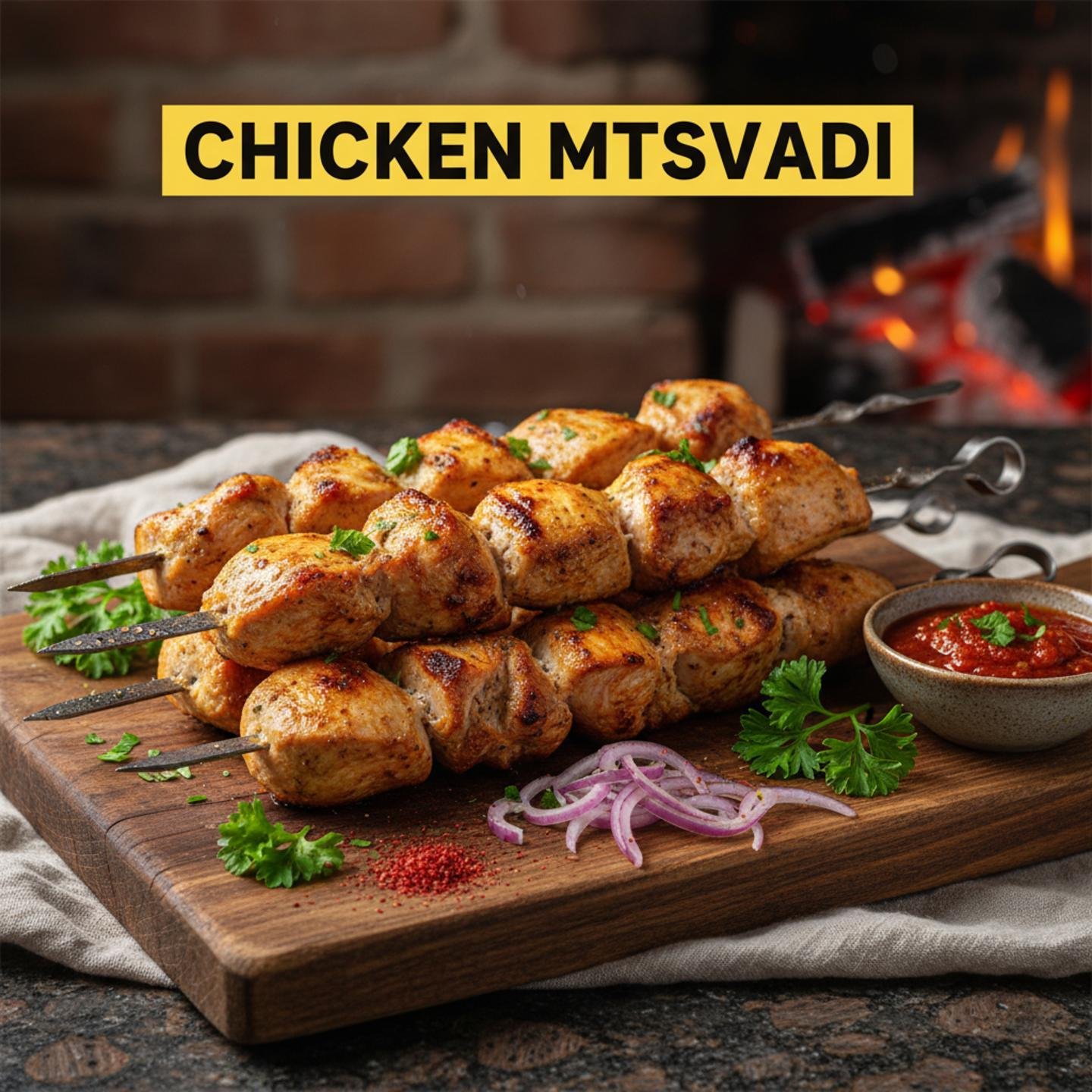 Georgian Chicken Mtsvadi