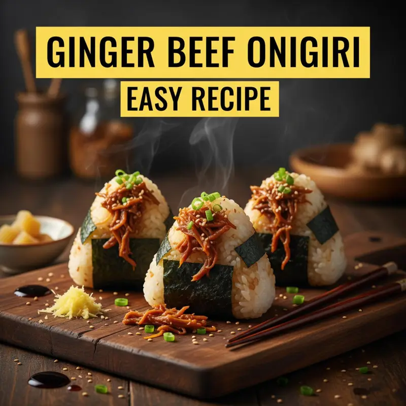 Ginger Beef Onigiri: Easy Recipe