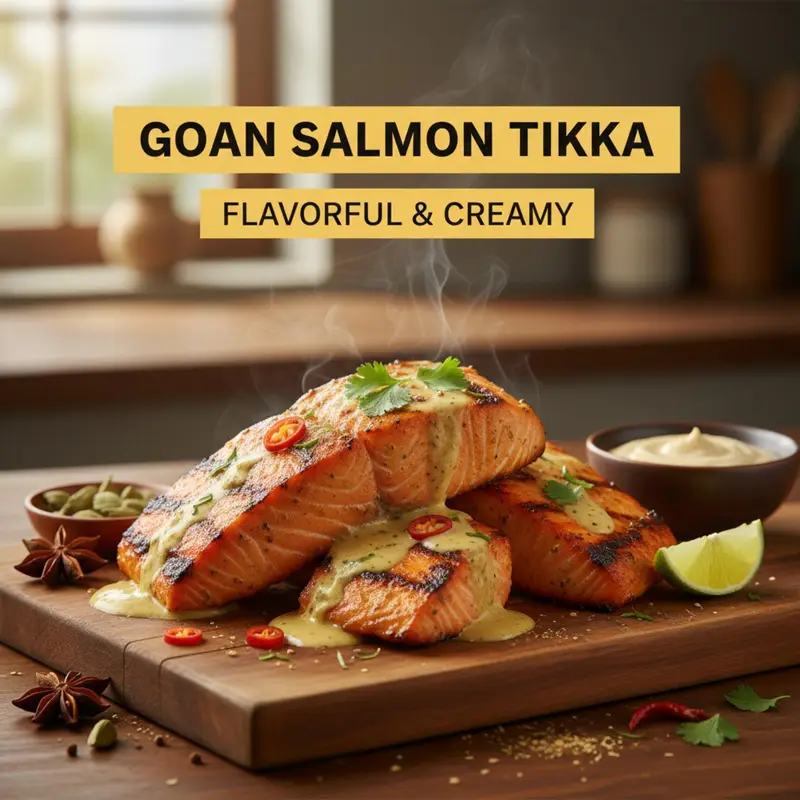 Goan Salmon Tikka: Flavorful & Creamy