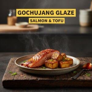 Gochujang Glaze: Salmon & Tofu