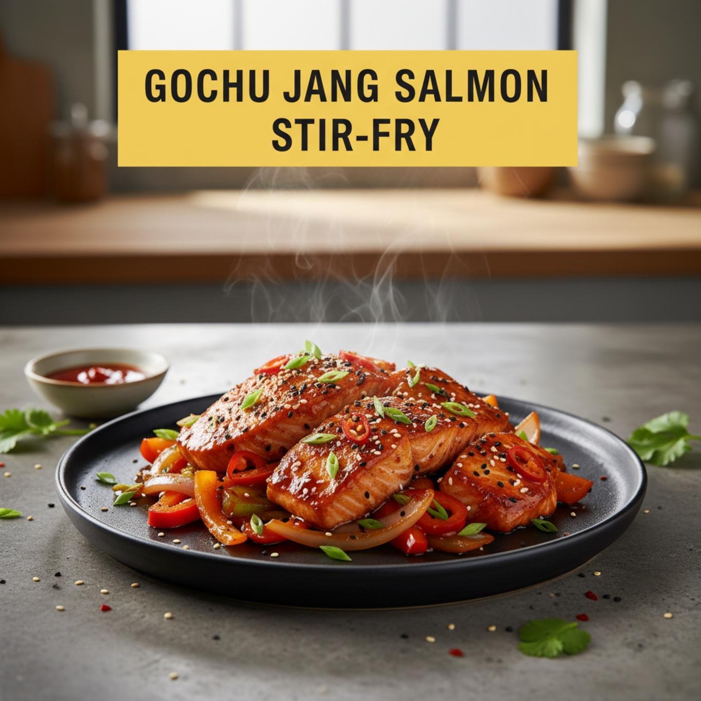 Gochujang Salmon Stir-Fry