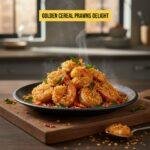 Golden Cereal Prawns Delight
