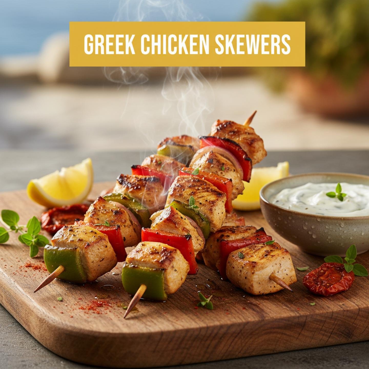 Greek Chicken Skewers