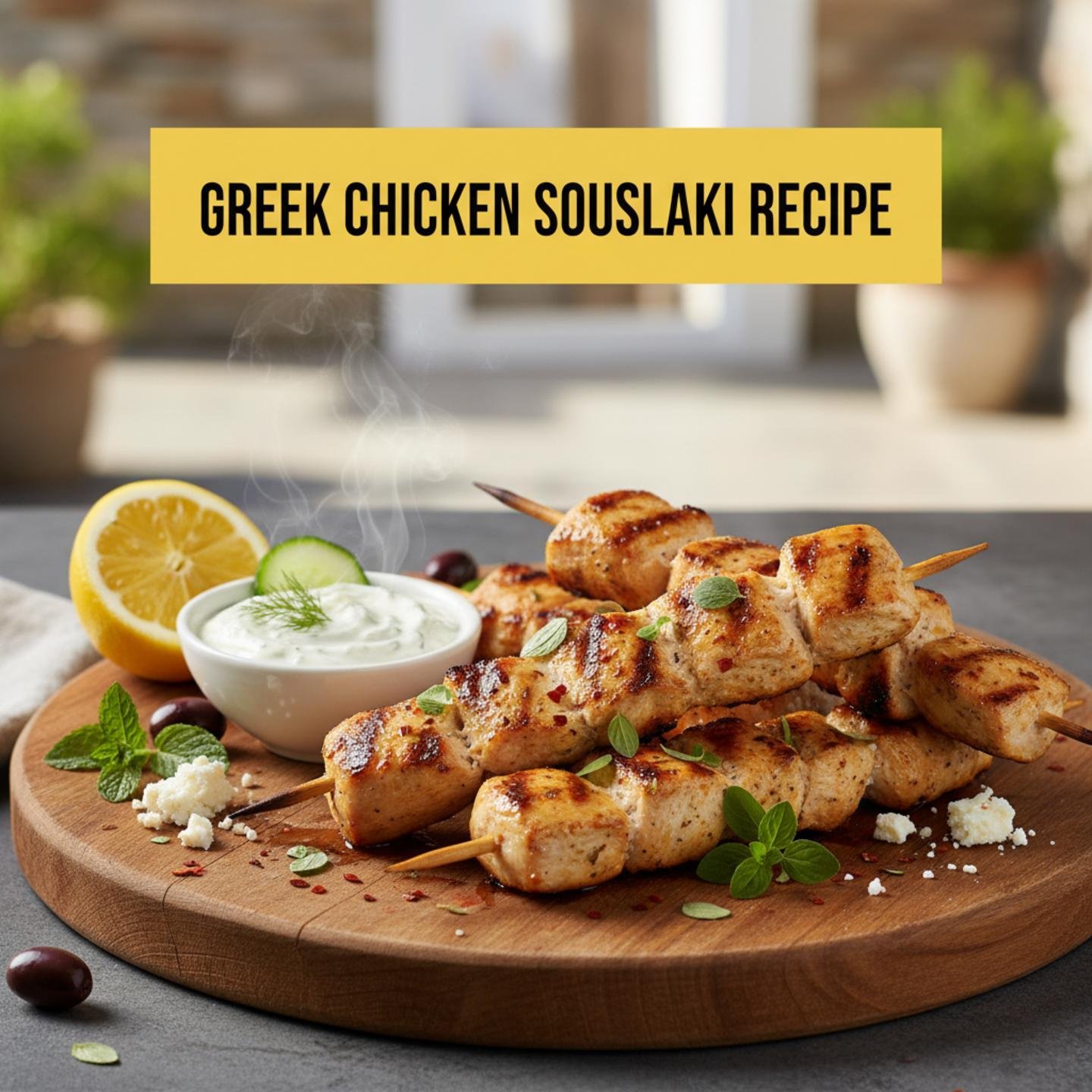 Greek Chicken Souvlaki Recipe