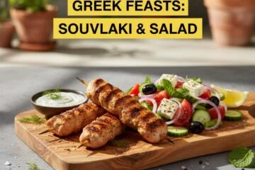 Greek Feasts: Souvlaki & Salad