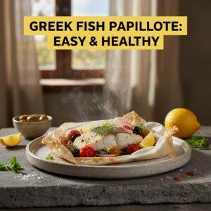 Greek Fish Papillote: Easy & Healthy