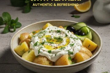 Greek Potato Salad with Tzatziki