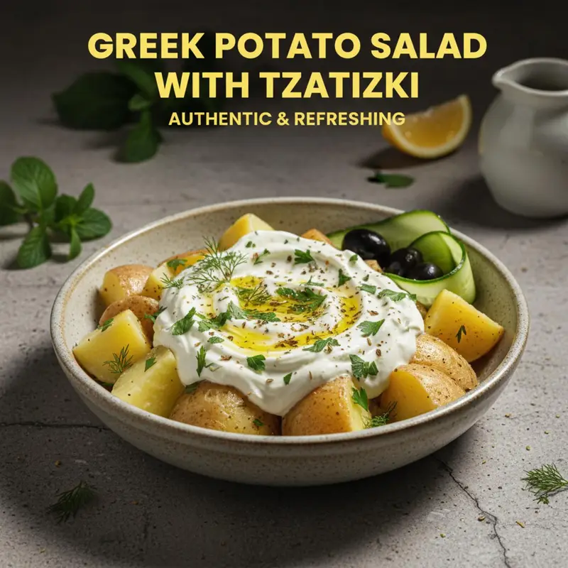 Greek Potato Salad with Tzatziki