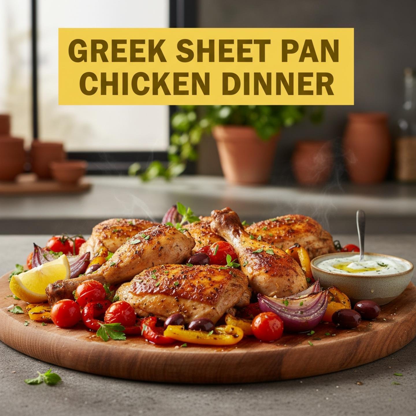 Greek Sheet Pan Chicken Dinner