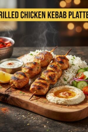 Grilled Chicken Kebab Platter