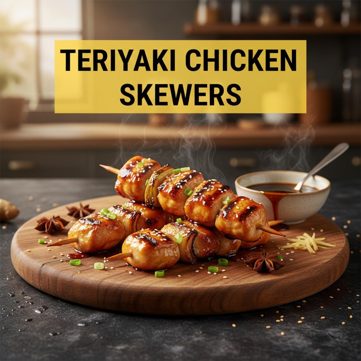 Grilled Chicken Teriyaki Skewers
