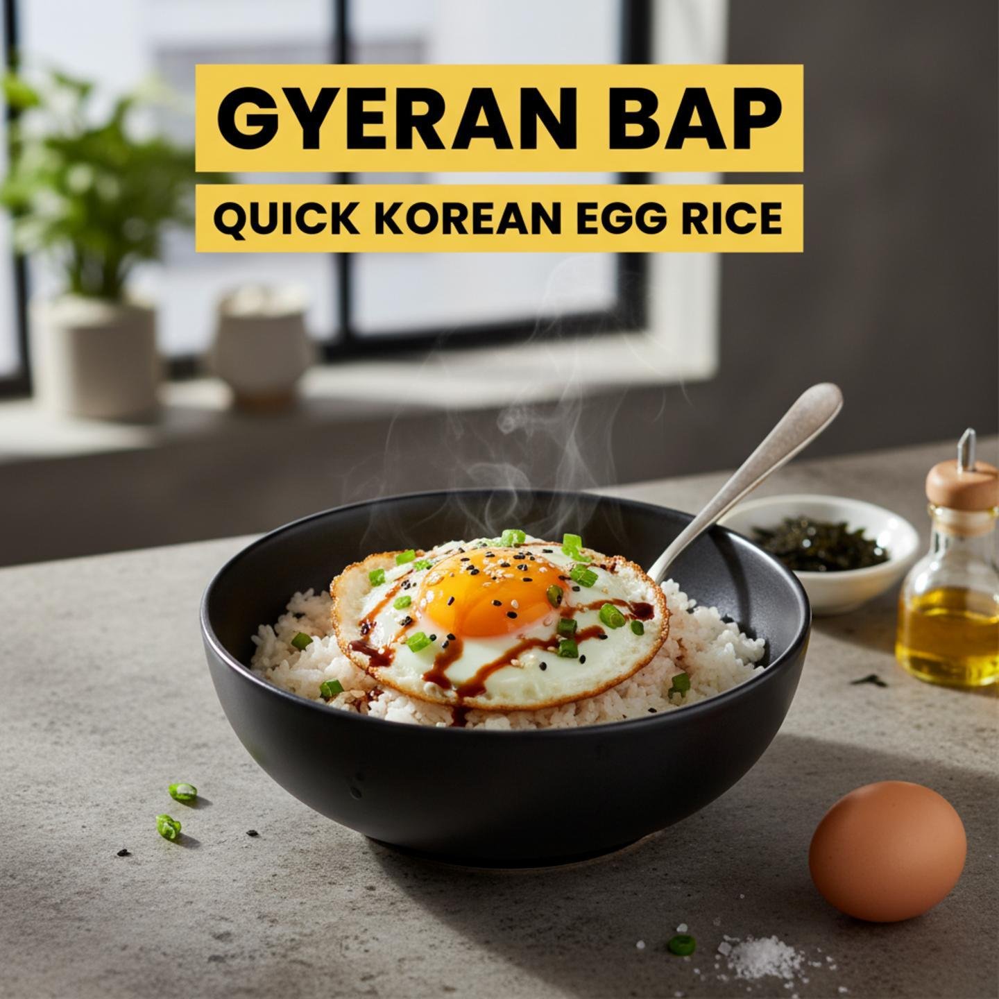 Gyeran Bap: Quick Korean Egg Rice