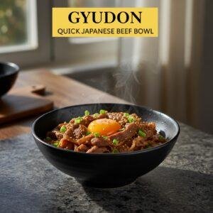 Gyudon: Quick Japanese Beef Bowl