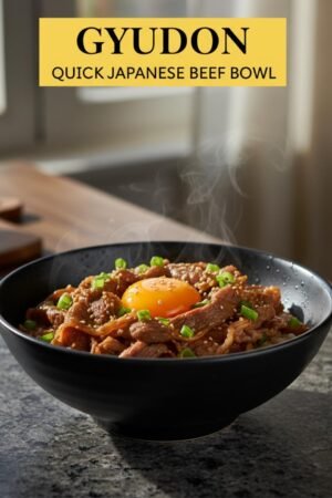 Gyudon: Quick Japanese Beef Bowl