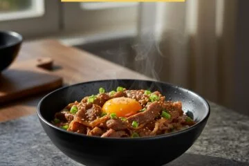 Gyudon: Quick Japanese Beef Bowl