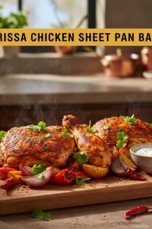 Harissa Chicken Sheet Pan Bake