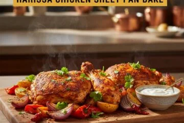 Harissa Chicken Sheet Pan Bake