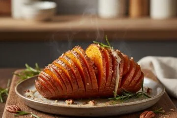 Hasselback Sweet Potato Bake