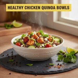 Healthy Chicken Quinoa Bowls